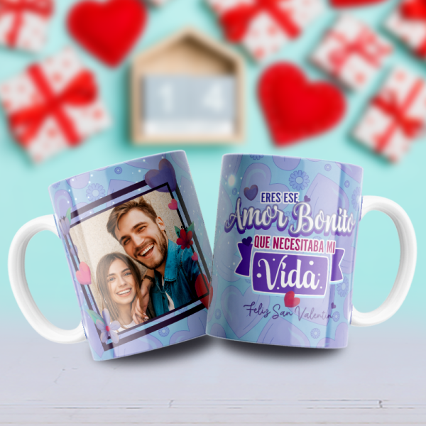 Happy Day 1 Pack Tazas San Valentin Sublimación