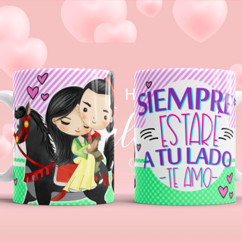 Princesas y Principes Pack Tazas San Valentin Sublimación