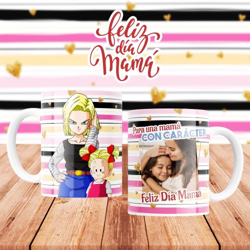 Mamá Cartoon Compra Packs Tazas Dia De La Madre Editables