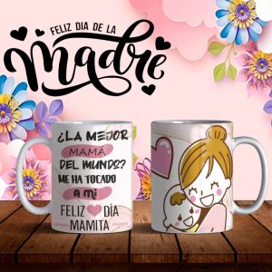 Día De La Madre ABC Pack 014 Tazas Editables CDR PDF PNG Incluye Mockups