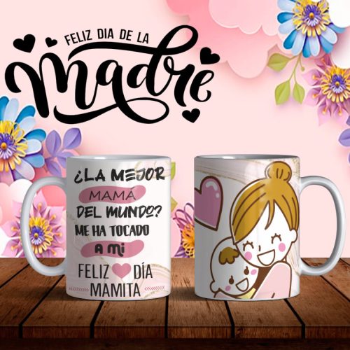 Día De La Madre ABC Pack 025 Tazas Editables CDR - PDF - PNG