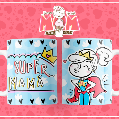Super Mamá Compra Packs Tazas Dia De La Madre