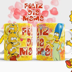 DESCARGA GRATIS PACK Día De La Madre Simpsons Packs Para Tazas Editables JPEG PSD