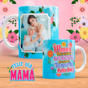 Día De La Madre Floral Foto Pack 016 Compra Packs Tazas Editables (6)