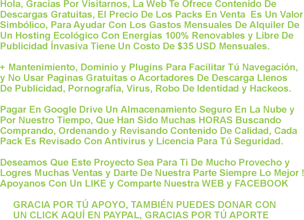 GREEN HOSTING ECOLOGIC GRAFI TICOS PACKS