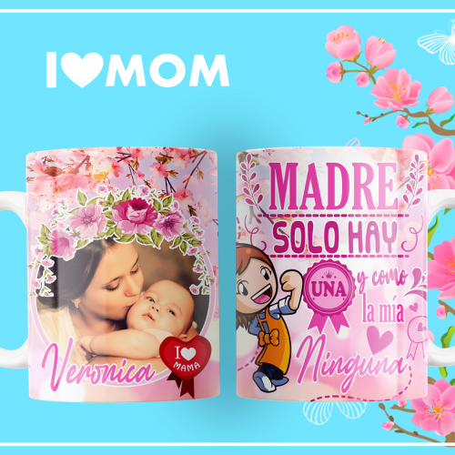 Ilove Mom Pack Día De Las Madres Tazas Editables PSD FUENTES (1)