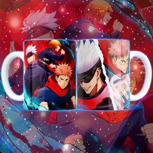 JUJUTSU KAISEN PACK TAZAS PNG