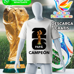 Papá Campeón Mundial Fifa 2026 Packs Gratis Dia Del Padre