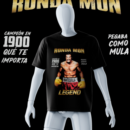 Rondamon peso pluma compra packs camisetas editables jpeg png psd